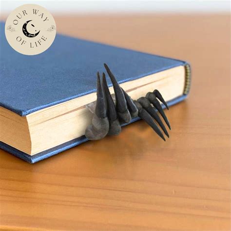 devil's hand bookmark|creepy devils hand bookmark.